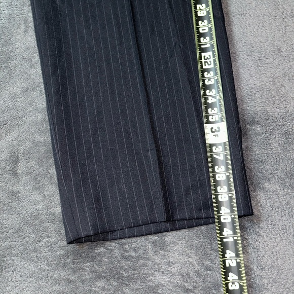 Pronto Uomo Size 48W Black&White Pinstripe Corporate Office Wedding Dress Pants - Picture 3 of 11